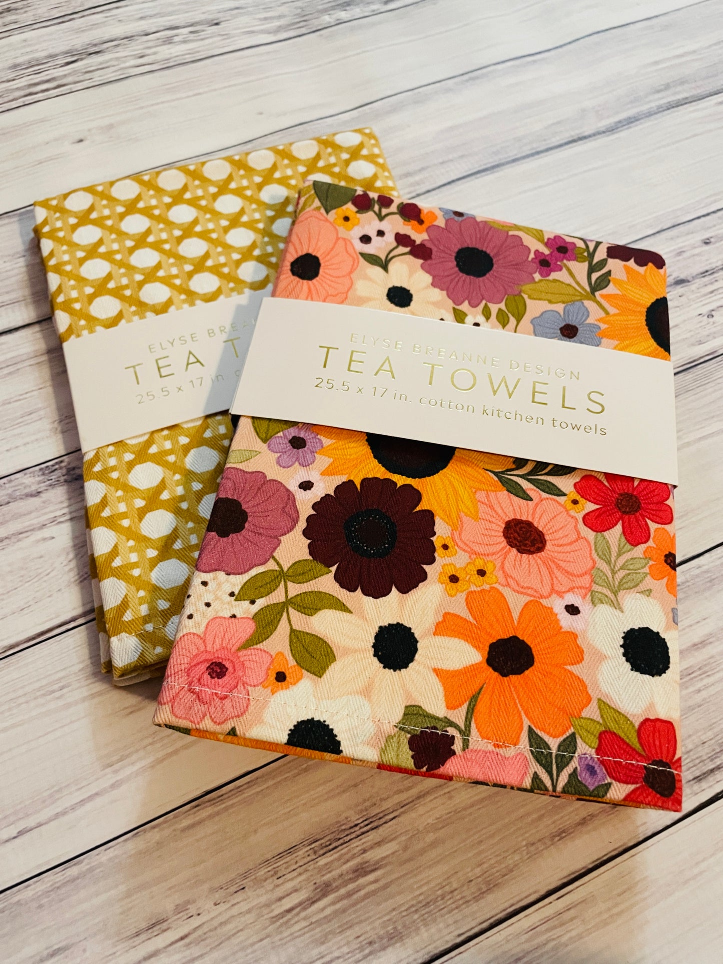 Rainbow Garden Tea Towels