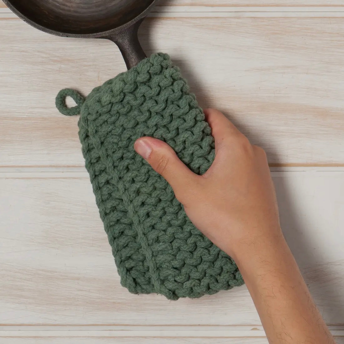 Jade Green Potholder