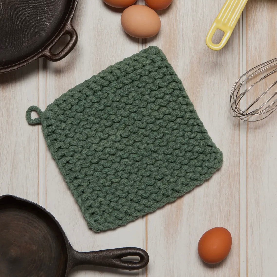 Jade Green Potholder