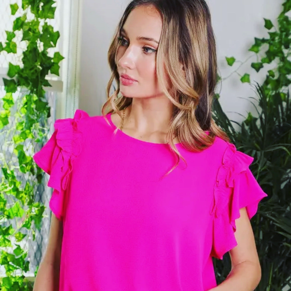 Fuchsia Blouse