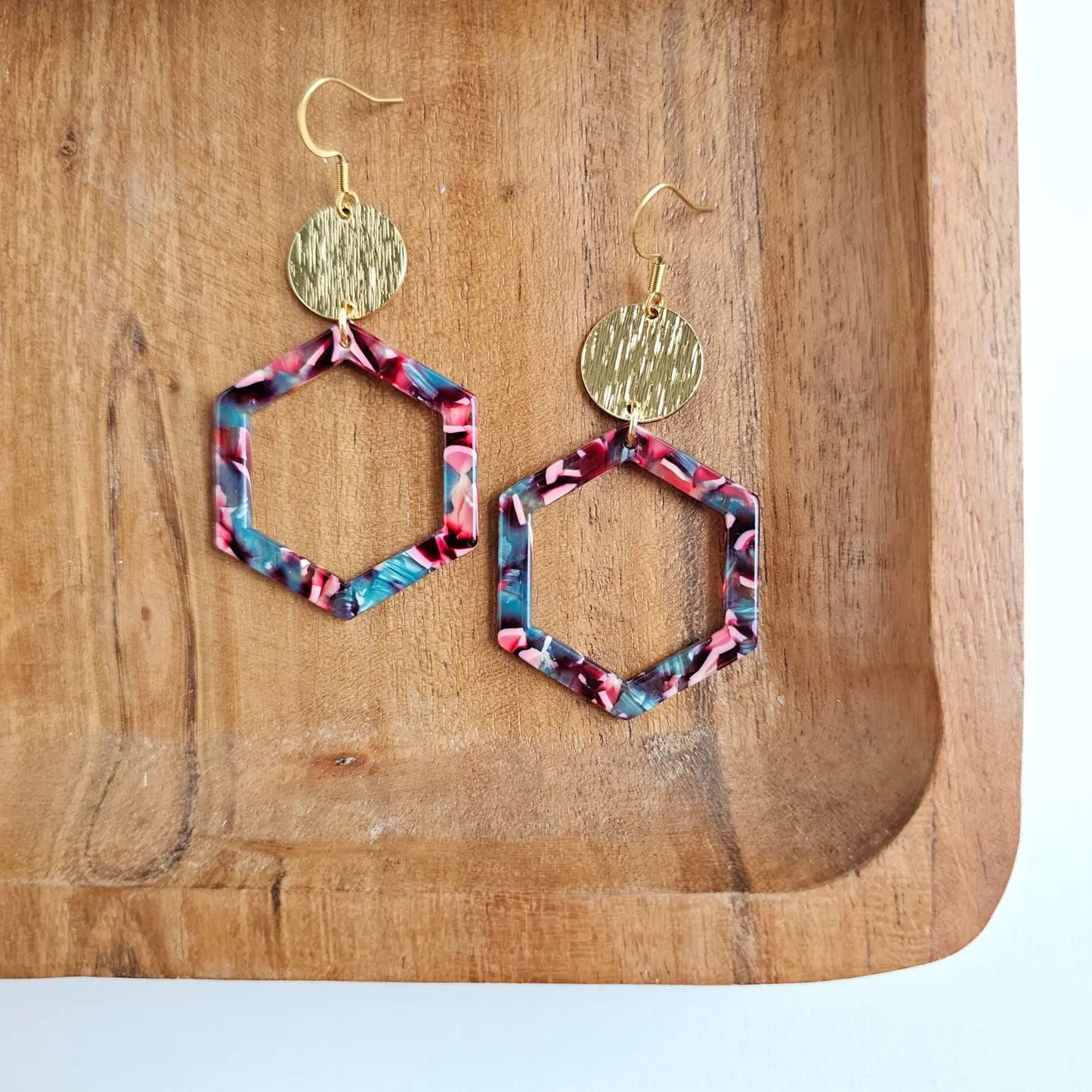 Lennox Earrings - Magenta